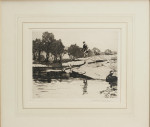 Artist's Proof, Fishing Etching, Norman Wilkinson