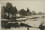 Artist's Proof, Fishing Etching, Norman Wilkinson