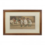 Signed Old King Cole Print, After Hassal