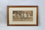Signed Old King Cole Print, After Hassal
