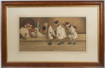 Signed Old King Cole Print, After Hassal