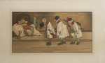 Signed Old King Cole Print, After Hassal