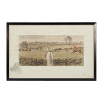 Signed Snaffles Fox Hunting Print, Finest View In Europe
