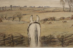 Signed Snaffles Fox Hunting Print, Finest View In Europe