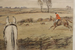 Signed Snaffles Fox Hunting Print, Finest View In Europe