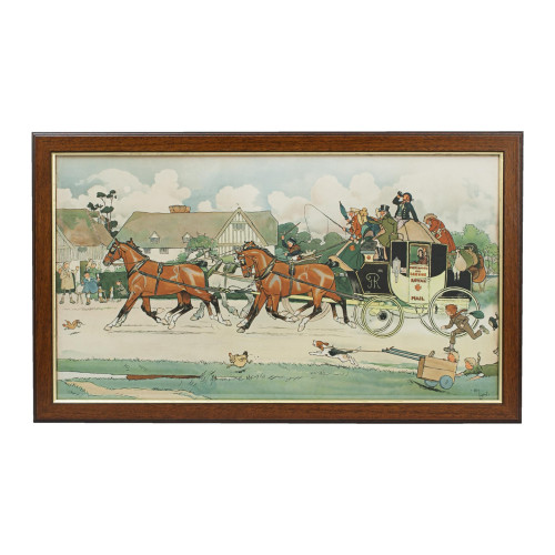 Coaching Scene, The Race By Cecil Aldin