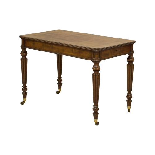 Antique Mahogany Library Table Or Desk, Attributed To Gillows.
