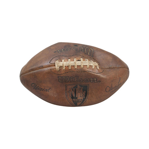 Wilson Official NFL Europe Leather Football, c. 1998-2000, made in USA, bearing the facsimile signature of NFL Europe President Oliver Luck.