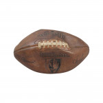 Wilson Official NFL Europe Leather Football, c. 1998-2000, made in USA, bearing the facsimile signature of NFL Europe President Oliver Luck.