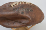 Wilson Official NFL Europe Leather Football, c. 1998-2000, made in USA, bearing the facsimile signature of NFL Europe President Oliver Luck.