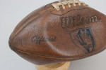 Wilson Official NFL Europe Leather Football, c. 1998-2000, made in USA, bearing the facsimile signature of NFL Europe President Oliver Luck.