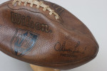 Wilson Official NFL Europe Leather Football, c. 1998-2000, made in USA, bearing the facsimile signature of NFL Europe President Oliver Luck.