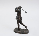 Bronze Figure Of Harry Vardon By Hal Ludlow.