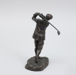 Bronze Figure Of Harry Vardon By Hal Ludlow.