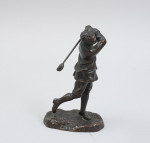 Bronze Figure Of Harry Vardon By Hal Ludlow.
