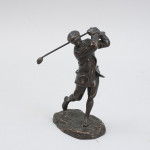 Bronze Figure Of Harry Vardon By Hal Ludlow.