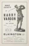 Bronze Figure Of Harry Vardon By Hal Ludlow.