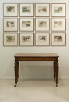 Antique Mahogany Library Table Or Desk, Attributed To Gillows.