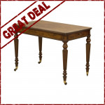 Antique Mahogany Library Table Or Desk, Attributed To Gillows.