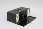 Antique Black Japanned Fly Reservoir