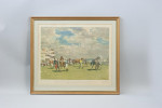 Sir Alfred Munnings, Unsaddling At Epsom, Summer Meeting