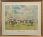 Sir Alfred Munnings, Unsaddling At Epsom, Summer Meeting
