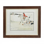 Antique Fox Hunting Print, Cecil Aldin , Admiration