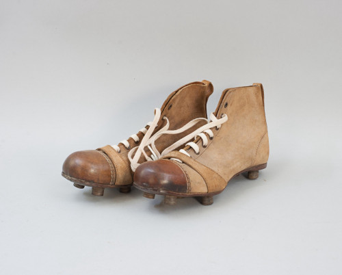 Vintage Pair Of Leather Football / Rugby Boots