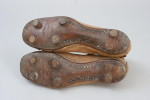 Vintage Pair Of Leather Football / Rugby Boots