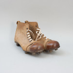 Vintage Pair Of Leather Football / Rugby Boots