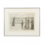 Golf Print, Golfing On Minchinhampton Common