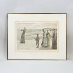 Golf Print, Golfing On Minchinhampton Common