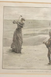 Golf Print, Golfing On Minchinhampton Common