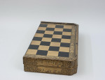 Oriental Black And Gold Backgammon And Chess Board