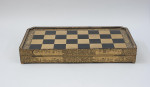 Oriental Black And Gold Backgammon And Chess Board