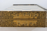 Oriental Black And Gold Backgammon And Chess Board
