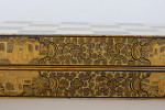 Oriental Black And Gold Backgammon And Chess Board