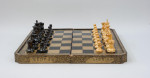 Oriental Black And Gold Backgammon And Chess Board