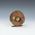 Antique 5" Mahogany Fishing Reel By Hardy