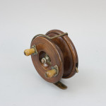 Antique 5" Mahogany Fishing Reel By Hardy