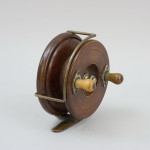 Antique 5" Mahogany Fishing Reel By Hardy