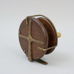 Antique 5" Mahogany Fishing Reel By Hardy