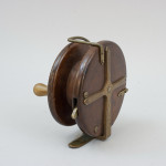 Antique 5" Mahogany Fishing Reel By Hardy