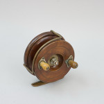 Antique 5" Mahogany Fishing Reel By Hardy