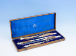 Mappin & Webb Silver-mounted Antler Carving Set