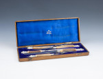 Mappin & Webb Silver-mounted Antler Carving Set