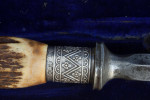 Mappin & Webb Silver-mounted Antler Carving Set