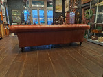 Vintage Button Back Leather Chesterfield Sofa