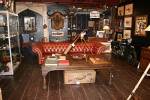 Vintage Button Back Leather Chesterfield Sofa
