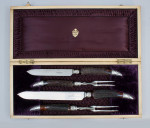 Victorian Elkington & Co. Antler Carving Set